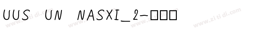 UUS UN NASXI_2字体转换